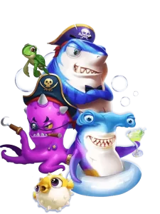 Colorful interface of JILIAA fishing game with exciting marine creatures