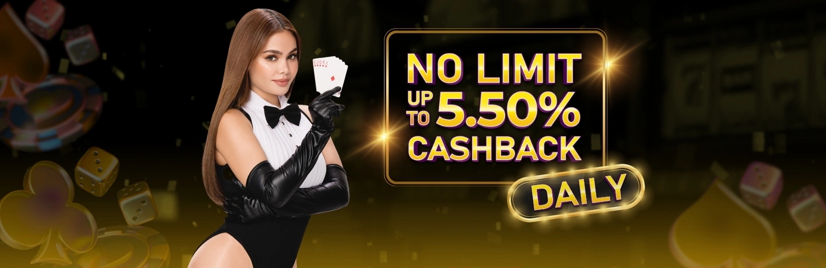 JILIAA casino login cashback and daily bonus rewards display